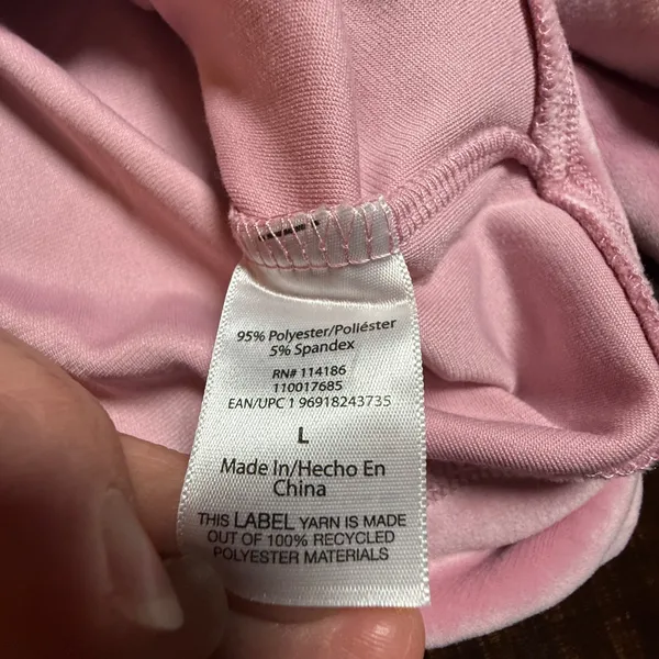 Juicy Couture Pink Velour Rhinestone Logo Zip Up‎ Hoodie Sweatshirt Large Y2K - Image 6