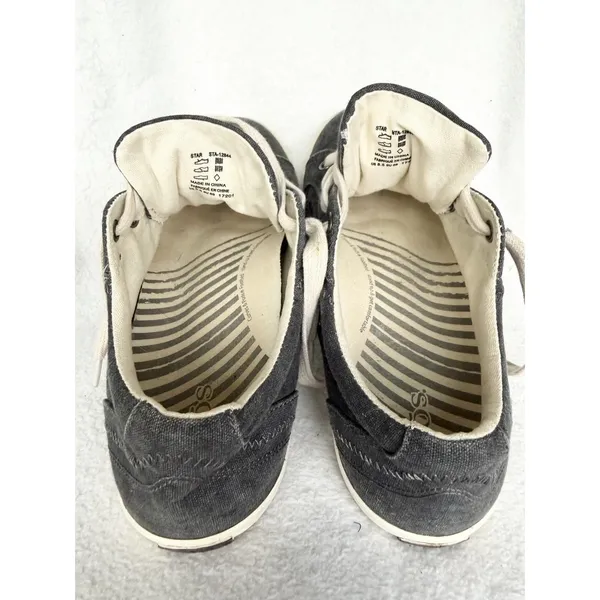 Taos Star Women’s Charcoal Gray Canvas Sneakers Lace Up Arch Support Size 8.5 - Image 8