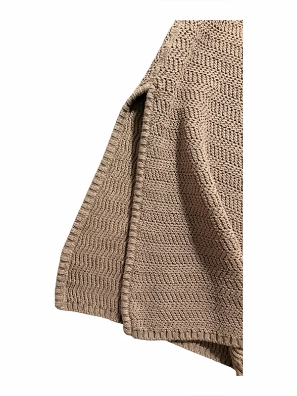 House of Harlow 1960 Tan Knit Maxi Slip Dress Size Small - Image 4