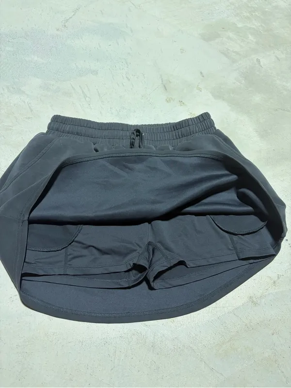 As revival Everyday Casual Drawstring skort in Charcoal xl - Image 4