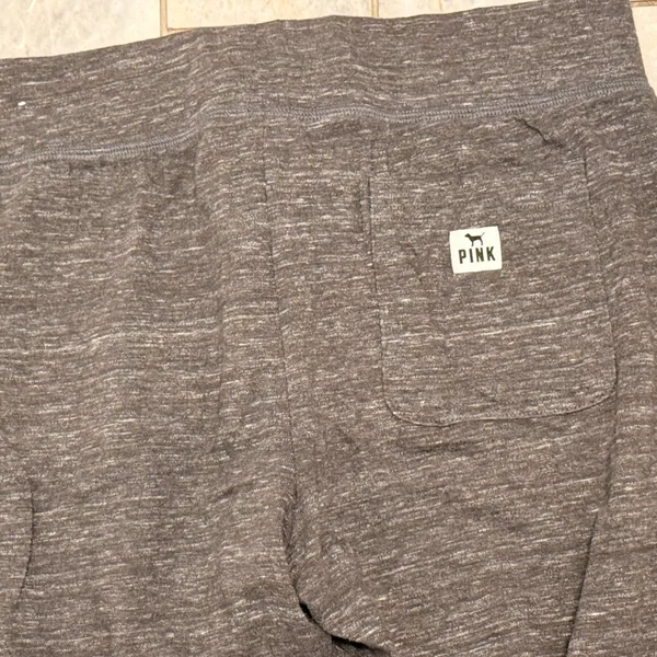 NEW Pink Victoria's Secret women's small gray/black jogger sweatpants - Image 5