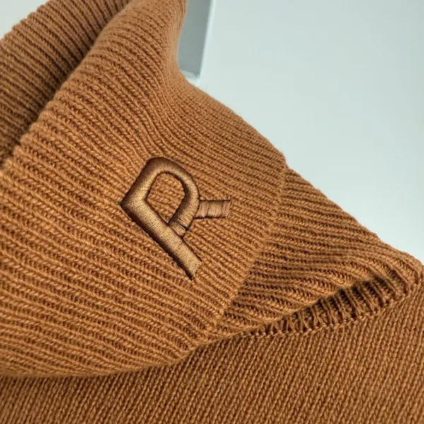 The Frankie Shop Wool Cashmere Academia Office Siren Minimalist Turtleneck L Brn - Image 5