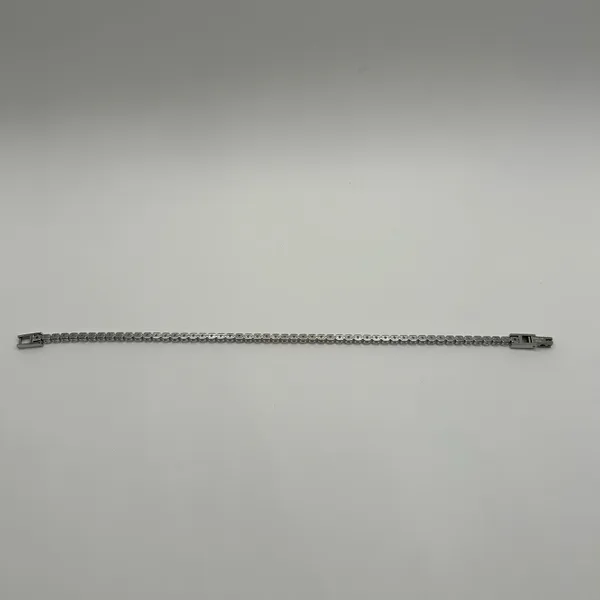 Moissanite Tennis Bracelet Real Silver VVS D Color Iced Out 3mm 7.5 Inch No Pass - Image 3