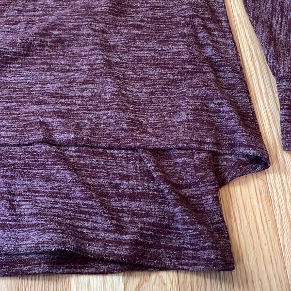 Soft Surroundings Knit Sweater Womens XL Purple Layered Minimalist Cozy - Image 4