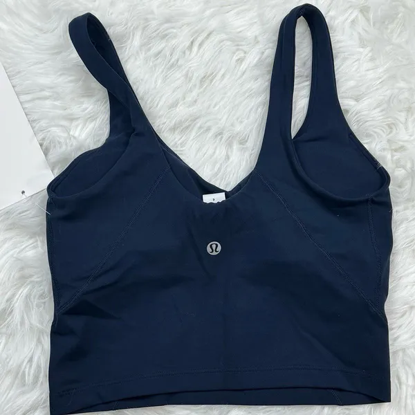 Lululemon Align Cropped Tank Top True Navy Size 4 W1DUVS - Image 5