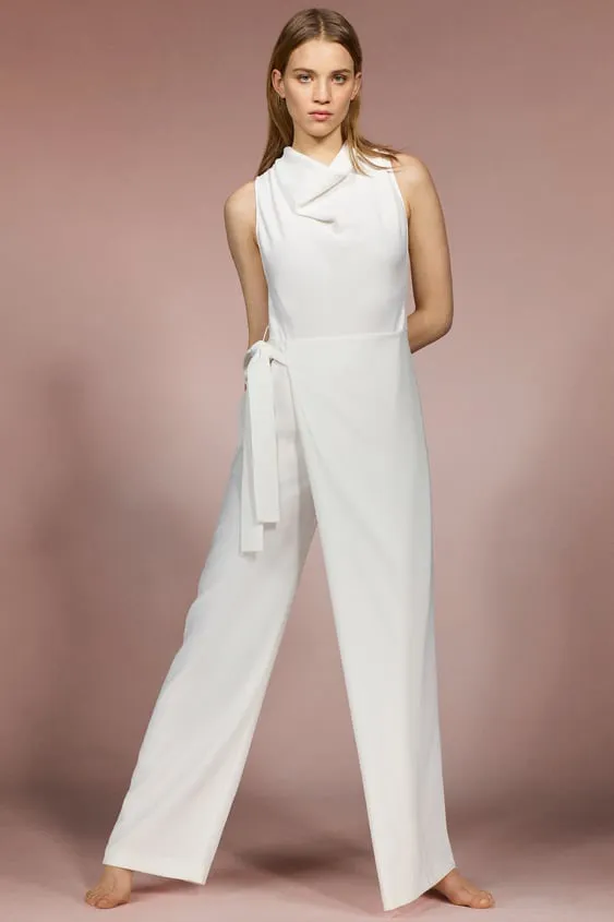 ZARA jumpsuit white romper kaftan - Image 10