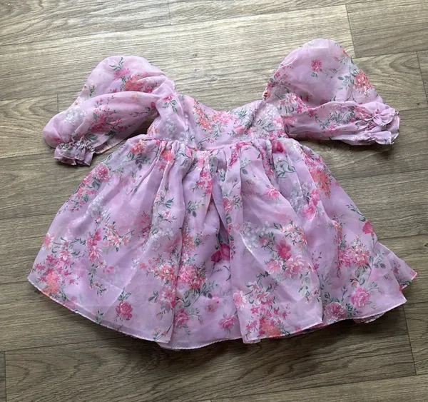 Selkie The Puff Floral Dress - Image 4