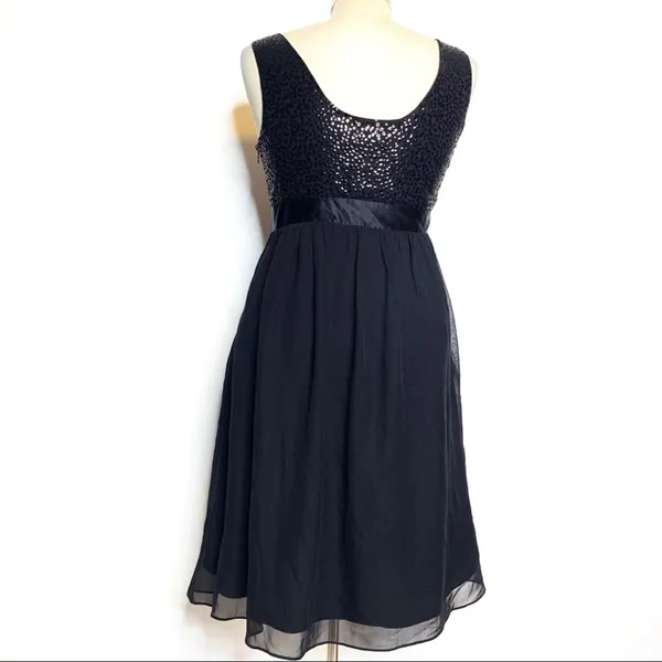 Vintage‎ Betsey Johnson evening sequin bow silk dress babydoll - Image 3