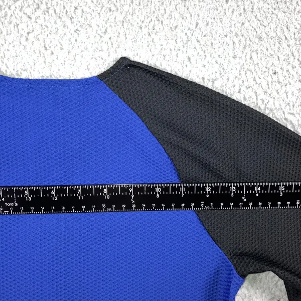 Lauren Ralph Lauren Active Top Womens Small Blue Black‎ Waffle 1/4 Zip Pullover - Image 14