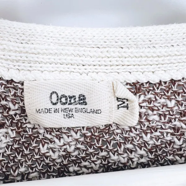 Oona Short Sleeve Sweater Boat Neck Made in New England Sz M - Image 5