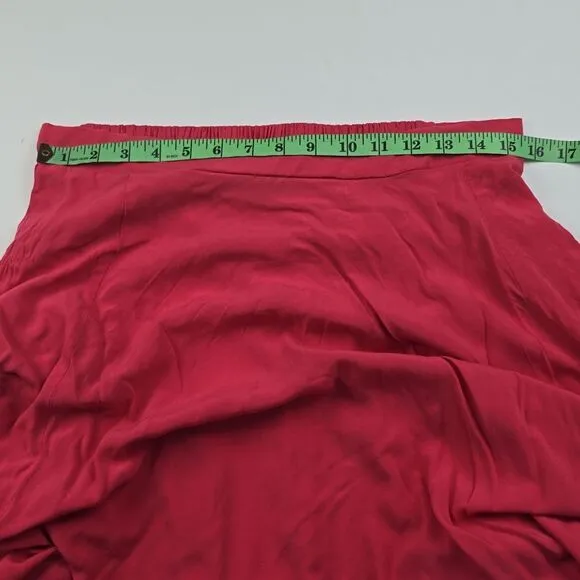 Torrid -1906 Chalis High‎ Low Midi Skirt Ruffle Hem in Pink Women's 0 / Large - Image 5