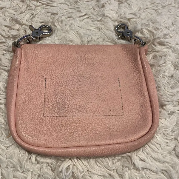 Harley Davidson Small Light Pink Leather Bag Pouch Purse No Strap Biker See Pics - Image 2