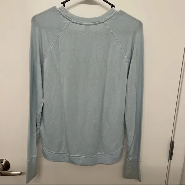 Athleta Mindset Sweatshirt Ethereal Blue Long Sleeve Top - Image 6