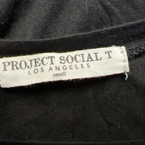 Project Social T Women's Golden Sun Graphic Tee Shirt Size‎ Small Black - Image 6