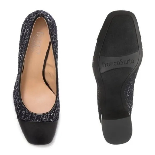 NEW Roller Knit Square-Toe Pumps, Size 7.5 New w/o Box - Image 3
