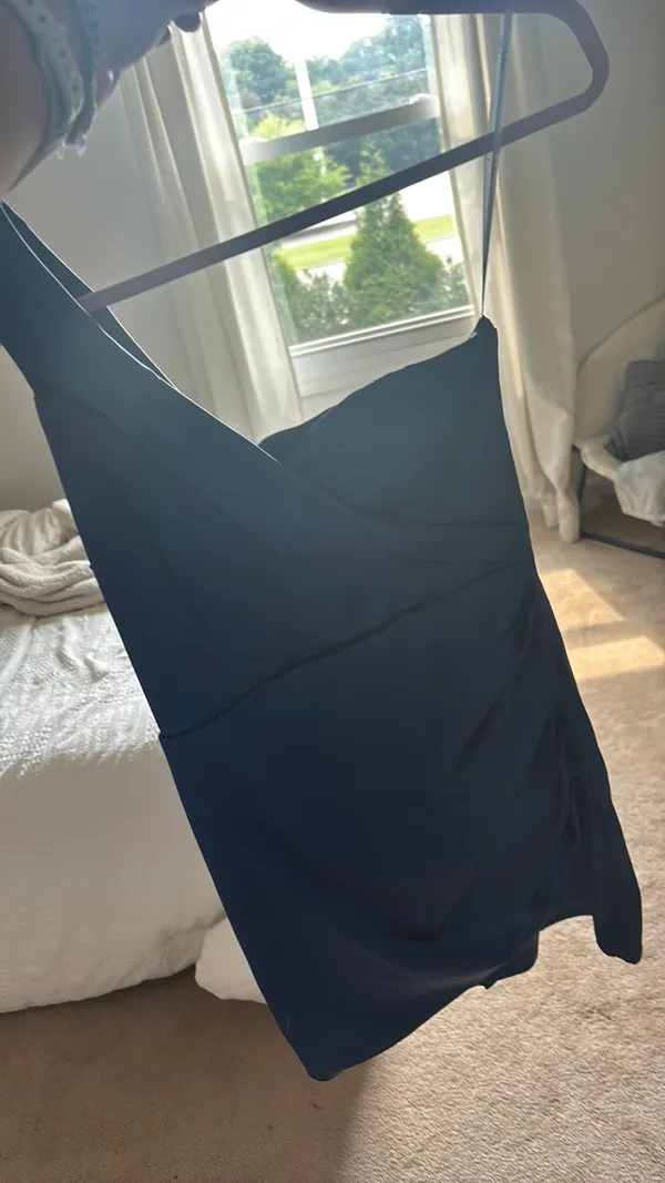 Lulus mini dress royal blue one shoulder - Image 5