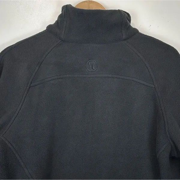 Lululemon Scuba Oversized‎ Funnel-Neck Half Zip Black Size M/L Fleece Sweatshirt - Image 4