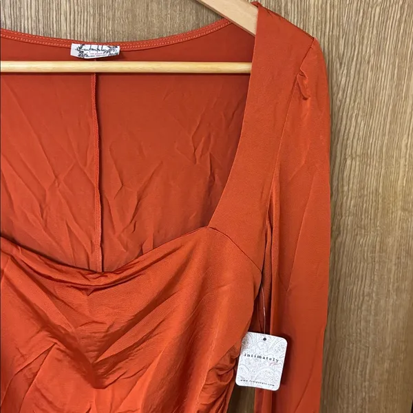 Intimately Free People “Wind Down” Orange Top - Image 2