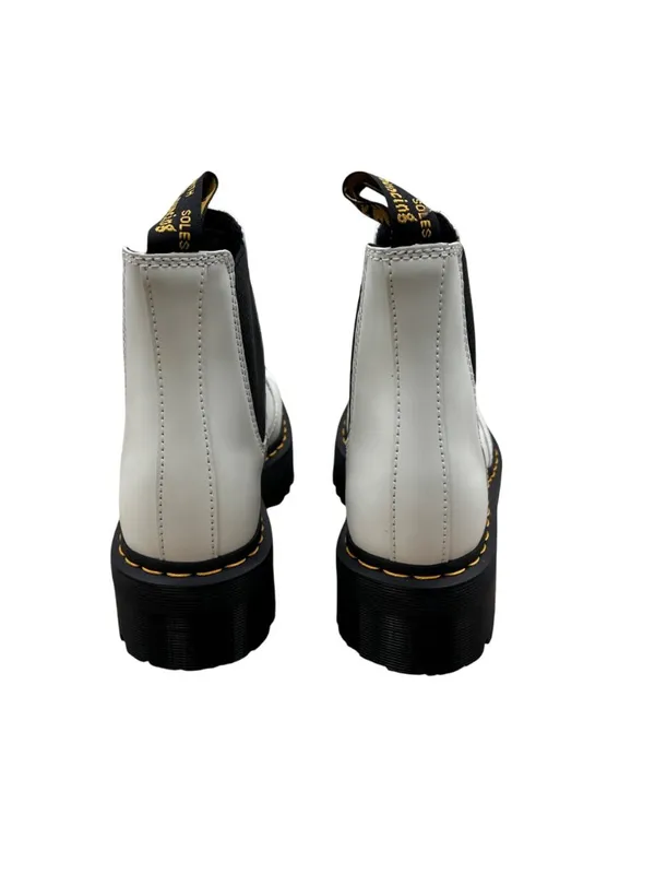 Dr Martens Size 9 Combat Boots 2976 YS Punk Goth Platform White - Image 8