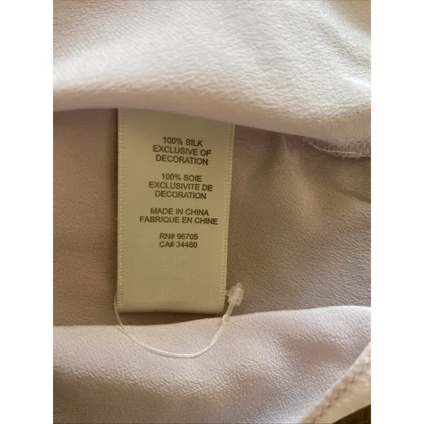 Rebecca Taylor Embellished Silk Wrap Top Womens Size 0 Lavender Grey Sleeveless - Image 9