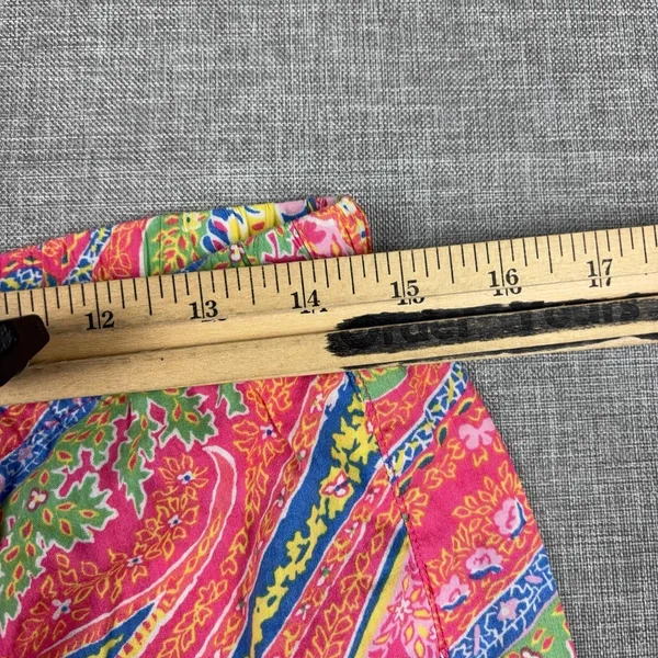 Lauren Ralph Lauren Paisley Capri Pants Womens Medium Elastic Waist - Image 7