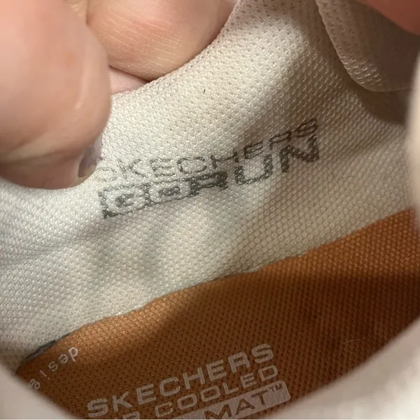 Skechers Go Run consistent white goga mat‎ sneakers size 7 - Image 3