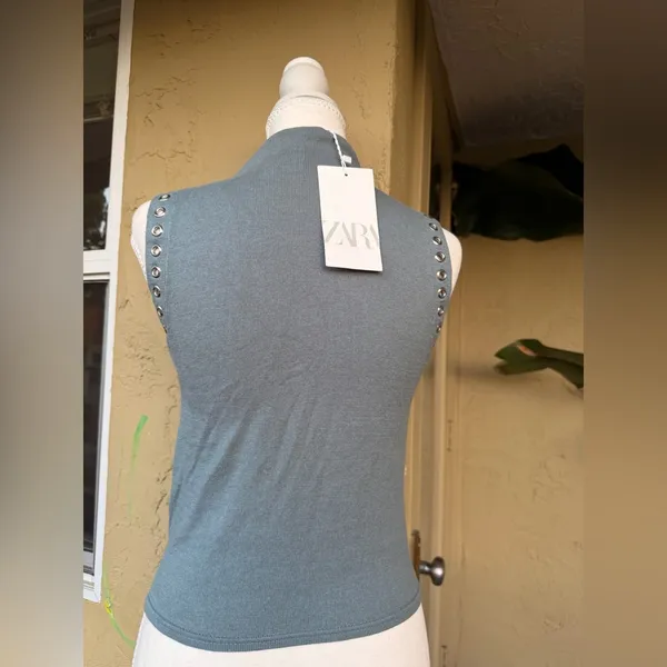 Zara  Studded Tank Top - Image 3