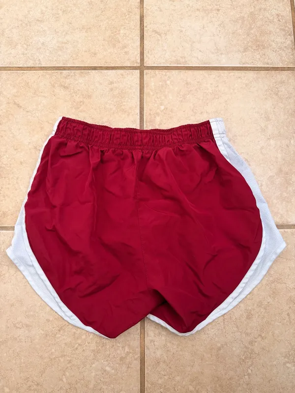 Nike Dri-FIT Red & White Running Shorts - Image 3