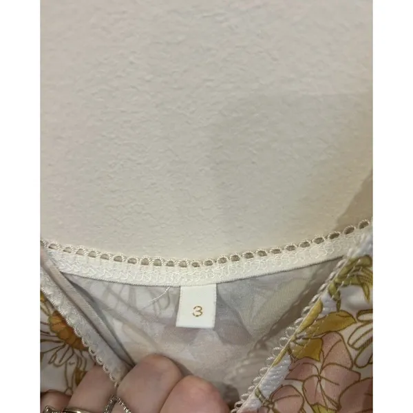 ZIMMERMANN Super Eight Lantern Slip Floral Pastel Cami Size 3 - Image 5