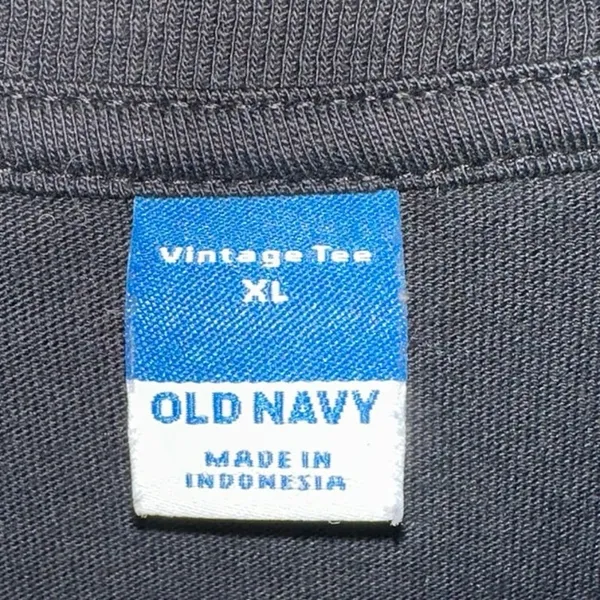 Old‎ Navy Black Vintage Crew Neck T-Shirt XL - Image 4