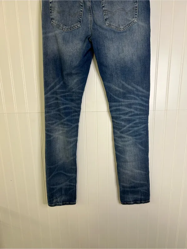 American Eagle Next Level Stretch Women’s Distressed Blue Skinny Jeans 30x32 - Image 5
