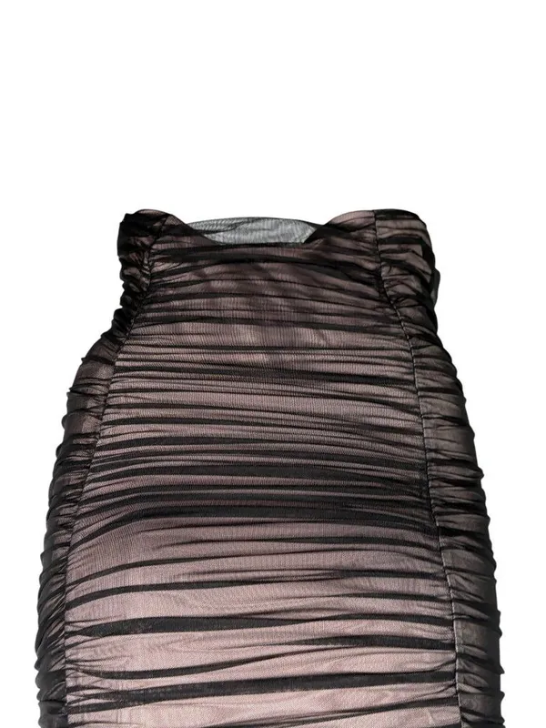 House of CB Leonela Ruched Mesh Skirt Size Small - Image 9