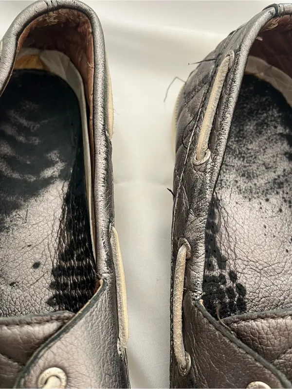 Sperry Metallic Quilted Leather Boat Shoes Size 9 - Image 6