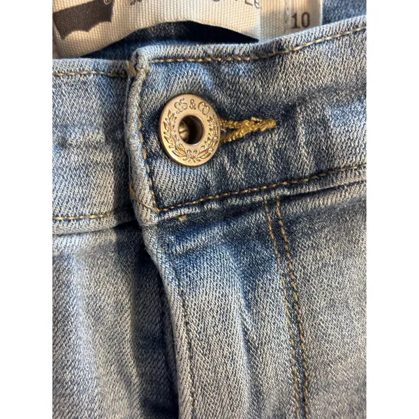 Levis 314 Shaping Straight Leg Jeans Light Wash Blue‎ Denim W30 L32 Mens 10M - Image 8