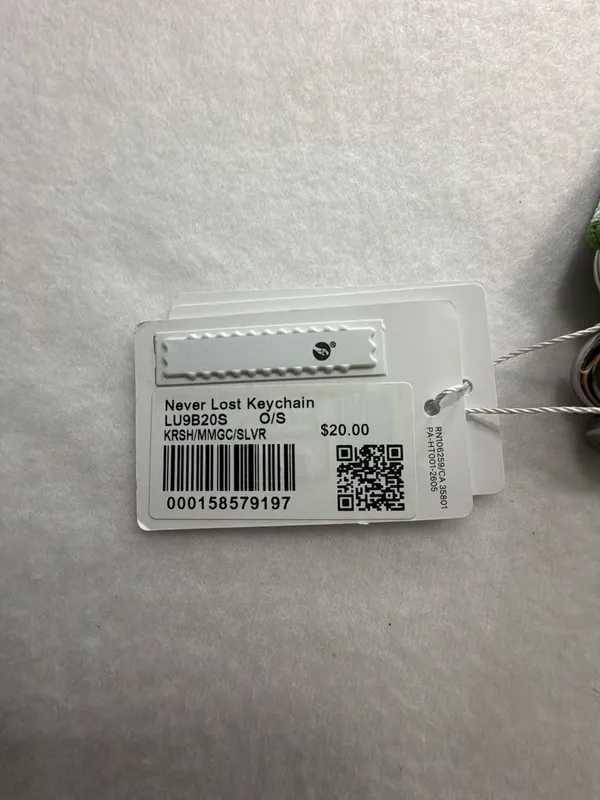 Lululemon Never Lost Keychain Size O/S Green Silver - Image 3