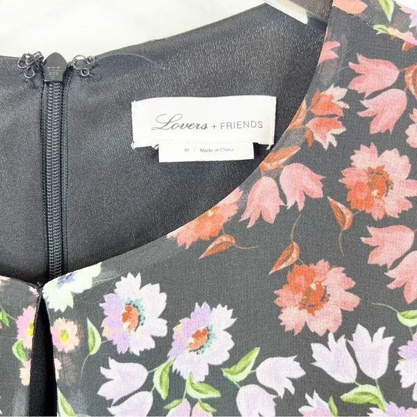 Lovers + Friends Carter Floral Mini Dress Women's Size M‎ Garden Party - Image 6
