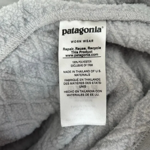 Patagonia Diamond Pattern Capra High‎ Zip Neck Full Zip Jacket Size Small - Image 7
