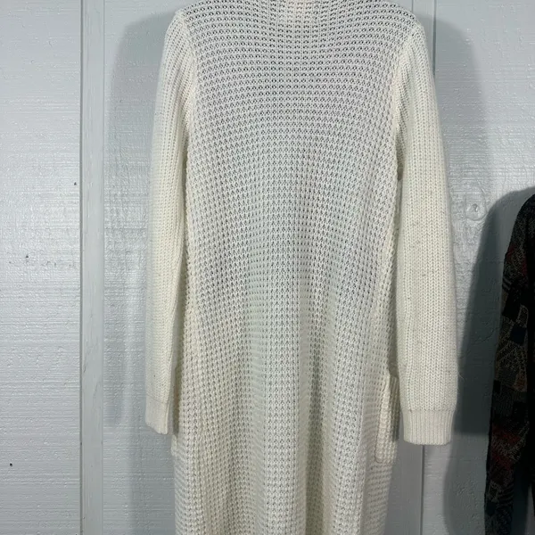 Ambiance Apparel Off White Cardigan Sweater Size Large EUC - Image 5
