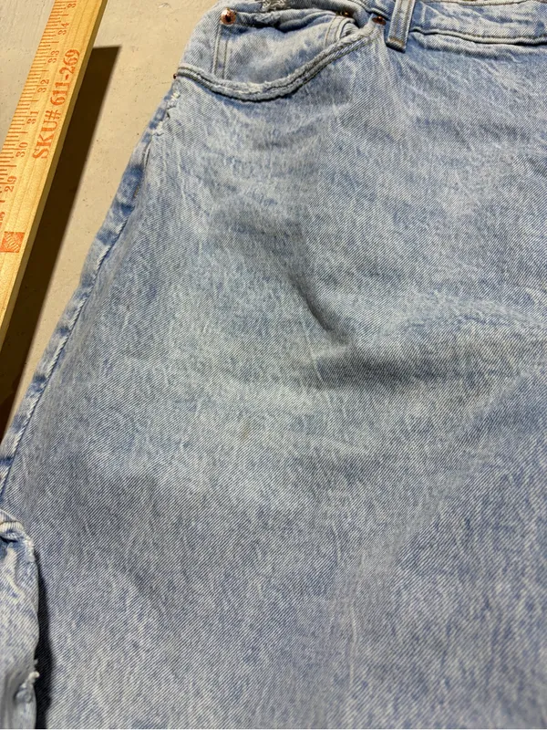 Abercrombie & fitch 90s straight Light Wash Leg ultra high rise Jeans 18L - Image 3