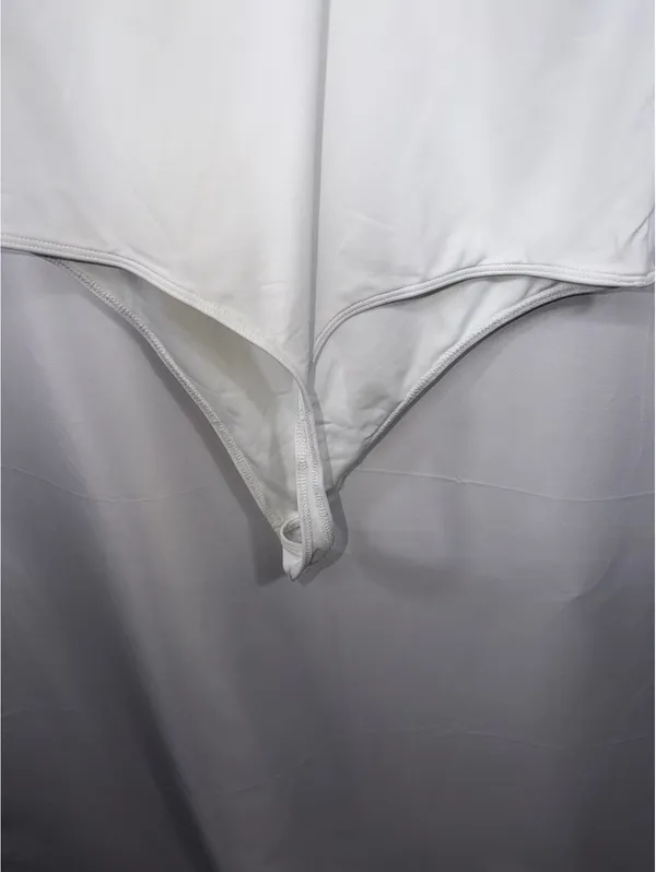 Babaton White Cross Neck Bodysuit XL NWT - Image 11