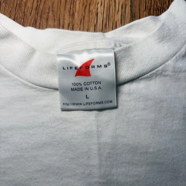 90s Los Angeles T Shirt White Cotton Graphic Tee USA Made Womens L VTG Hollywood - Image 2