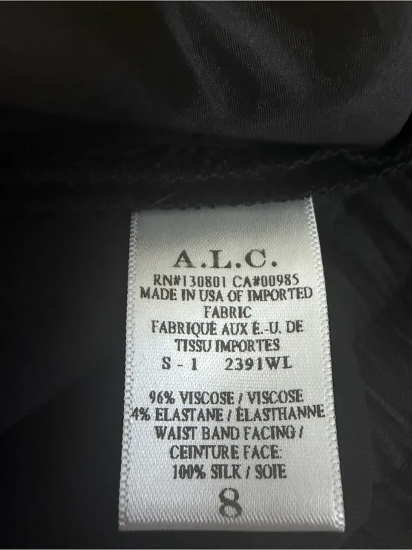 ALC Frank Women Sz 8 Black Bermuda Viscose Short Drawstring Pull On Quiet Lux Golf - Image 11
