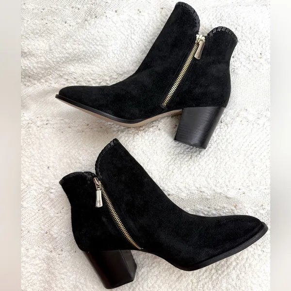 Jack Rogers Black Suede Ankle Boots - Image 6