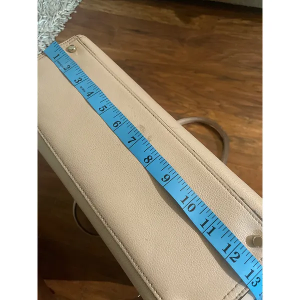 KATE SPADE Patterson Drive Geraldine Bag MINIMALIST Beige Leather Tote Purse - Image 8