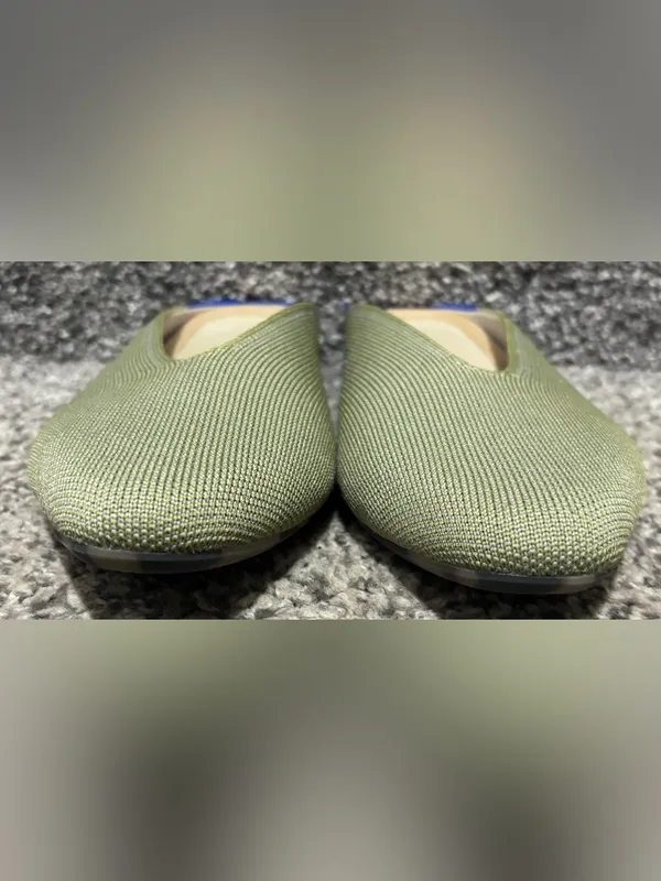 Rothy’s Almond Demi Knit Mules in Sage Green - Image 3