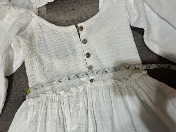 FREE PEOPLE Summer Picnic Mini Dress in White - Image 8