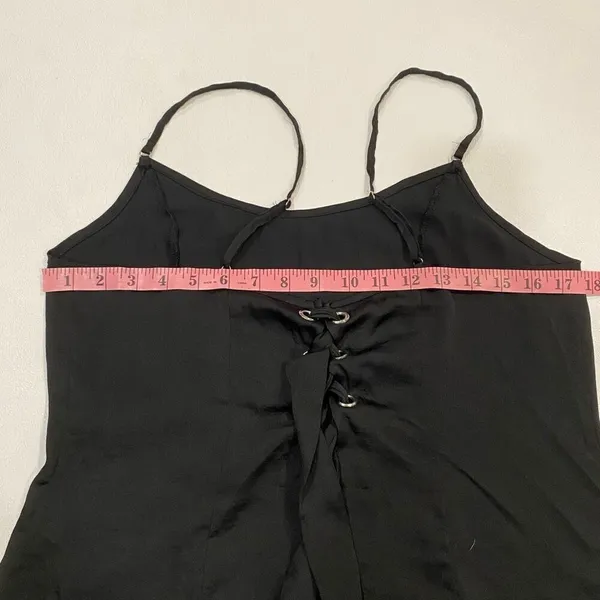 Free People Intimately Black Cami Tank Top Adjustable Straps Size S Small - Image 4