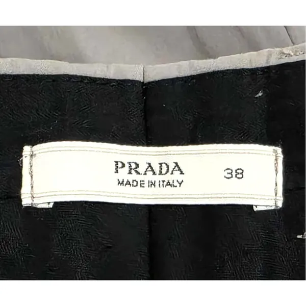 Prada Tailored Straight Leg Pants Trousers Gray Size 38 4 Small - Image 3