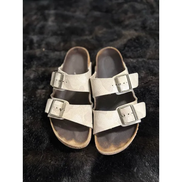 Birkenstock 39 Arizona Camo Double Strap Slip On Comfort Slide Sandals Sz 8.5 - Image 2