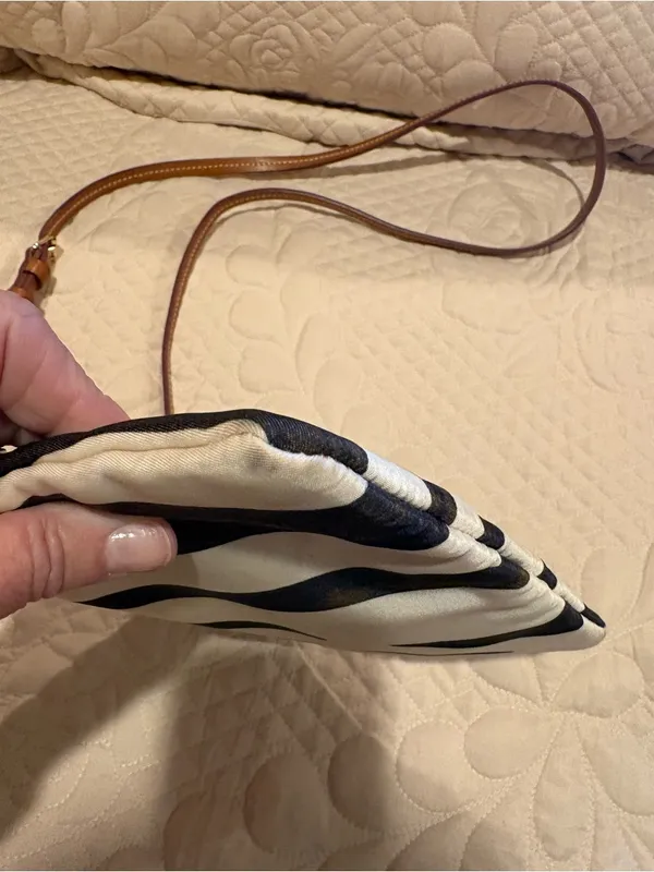 Dooney & Bourke Zebra Print Triple Zip Crossbody Bag - Image 16